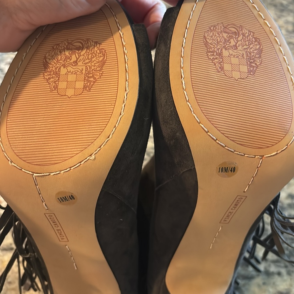 Vince Camuto 10M NWOT zip up bootie tassel stiletto sexy heels - Picture 4 of 5
